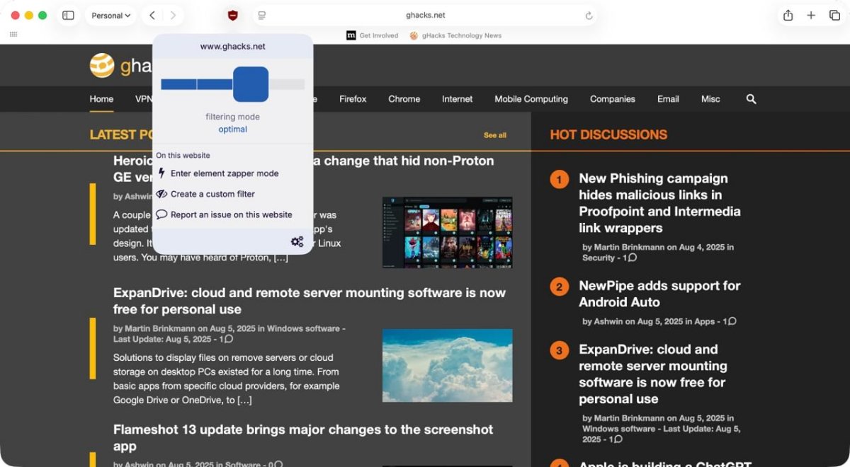 uBlock Origin Lite for Safari now available for iPhone, iPad and Mac